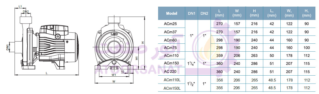 پمپ لئو مدل acm110