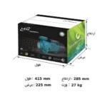 ابعاد پمپ 2 اسب 2 اینچ سه فاز لئو LEO AC150B2