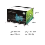 ابعاد پمپ سه فاز لئو LEO AC400BF4