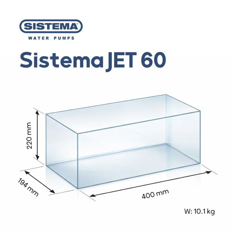 ابعاد الکتروپمپ جتی سیستما ایتالیا Sistema JET 60