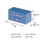 ابعاد پمپ بشقابی دو پروانه 5/5 اسب سیستما ایتالیا Sistema BTCt 32/210d