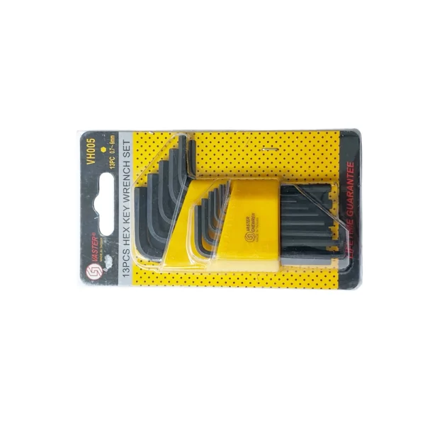 آچار آلن واستر کارتی کوتاه VH005 واستر 13 عددی