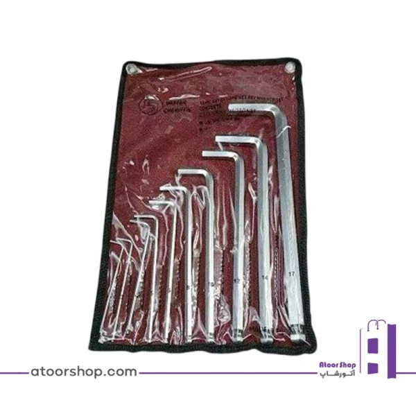 آچار آلن سر گرد کیفی ۱۰ عددی واستر فوق بلند