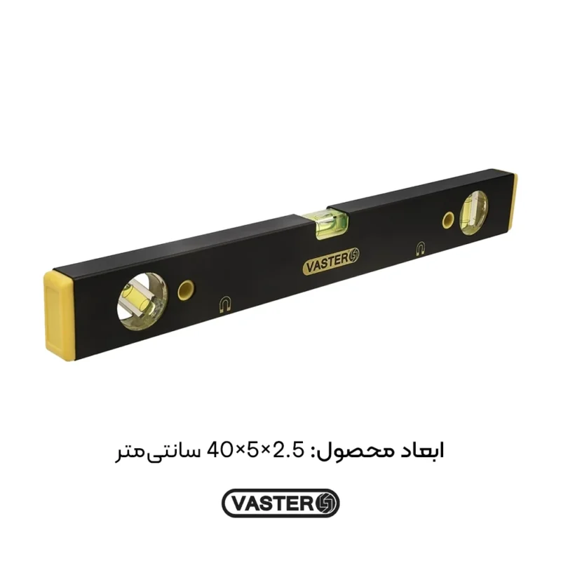 ابعاد تراز آهنربایی 40 سانتی متری VL0400 واستر