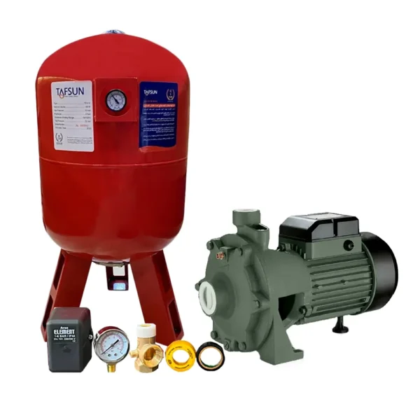 پکیج پمپ آب خانگی BD25/140 با ست کنترل تفسان با سایر لوازم