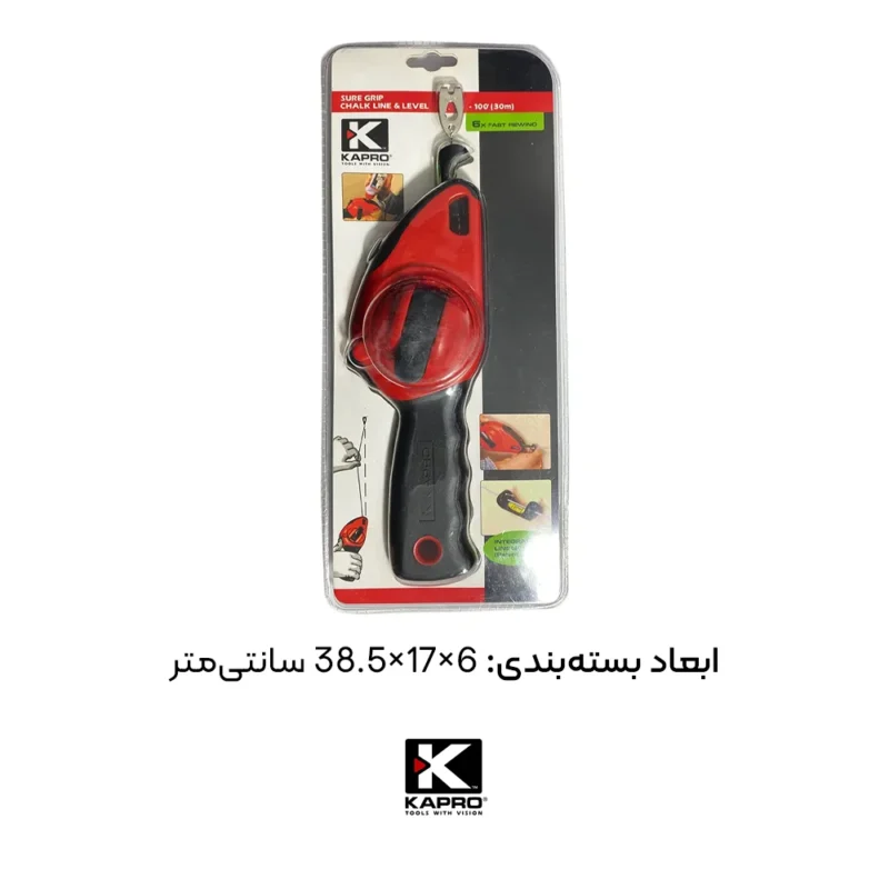 ابعاد بسته بندی چاک لاین دسته دار 214-30 متری کاپرو