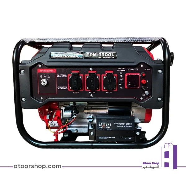 قیمت و خرید اقساطی موتور برق 3/3 کیلووات استارتی بنزینی ادون EDON مدل EPM-3300L