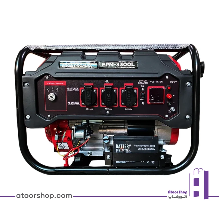 قیمت و خرید اقساطی موتور برق 3/3 کیلووات استارتی بنزینی ادون EDON مدل EPM-3300L